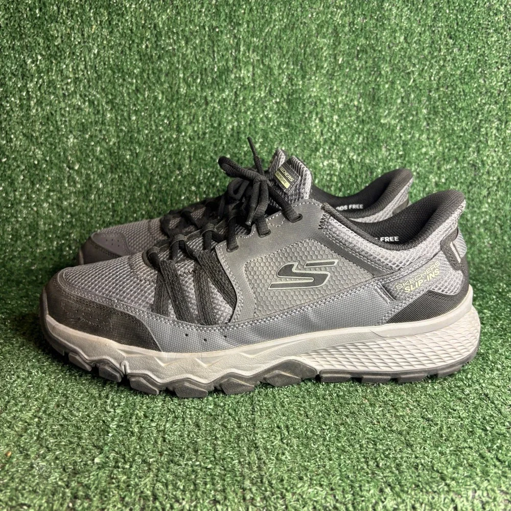 Skechers Slip-ins Dynamite AT - Escapar Hands Free Athletic Sneaker Grey Mens 13